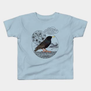 Shakespeare's Starling, Doodle Kids T-Shirt